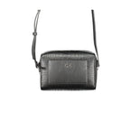 CALVIN KLEIN Women's Black Crossbody Bag with Zip and Contrast Details