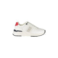 BLAUER Sneakers Uomo Bianche con Lacci e Dettagli a Contrasto