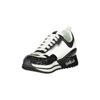 GAELLE PARIS Scarpe Sneakers Donna Nere con Dettagli a Contrasto