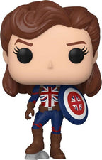 Funko Pop ! Marvel Studios What If...? - Captain Carter (870) Vinyl Figure 10 cm