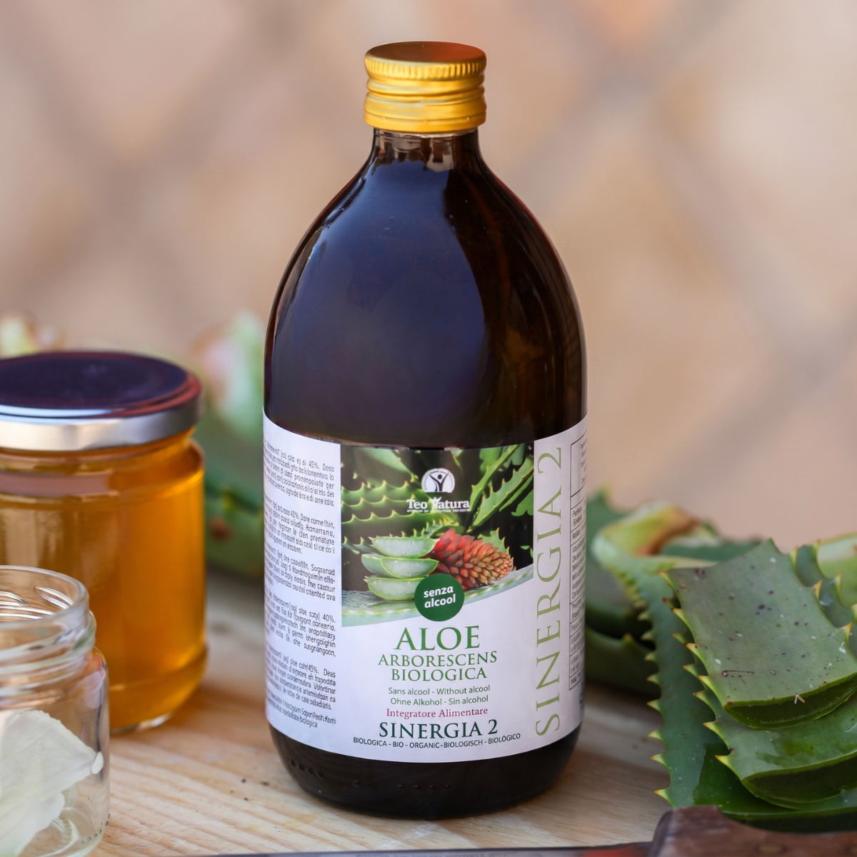 Aloe Arborescens and Father Zago's Honey | SYNERGY 2 | 500ml - Alcohol-Free