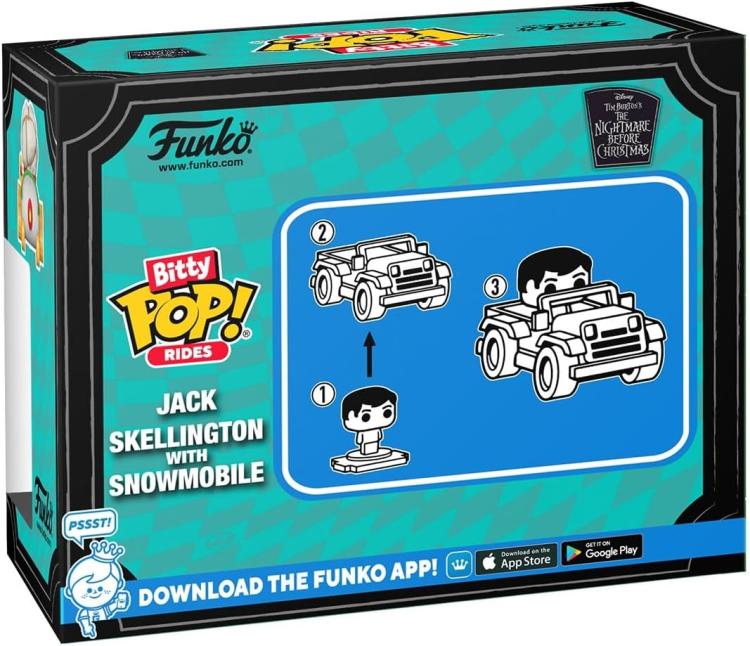 Funko Bitty Pop! Nightmare Before Christmas - Jack Skellington With Snowmobile
