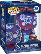 Funko Pop! Tees Marvel Captain America 36 Art Series Special Edition T-Shirt XL