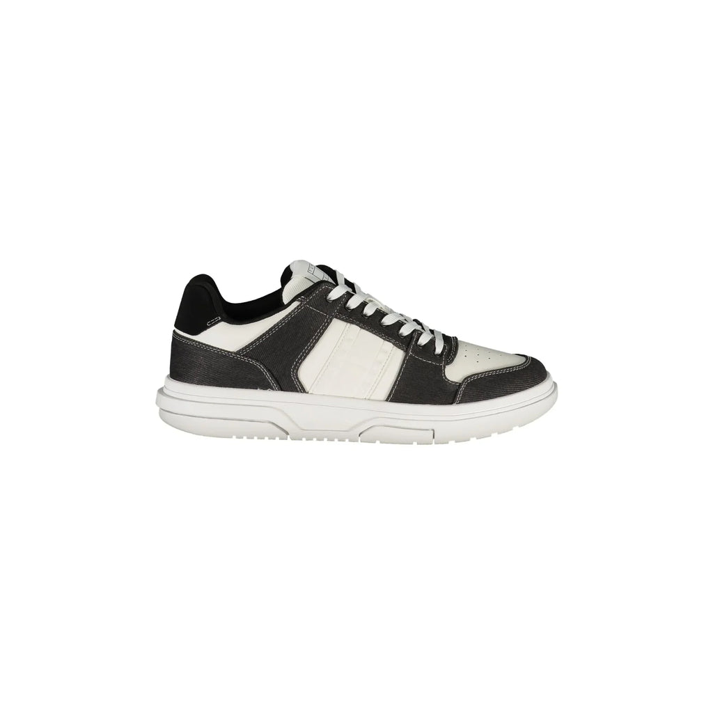 TOMMY HILFIGER Scarpe Sneakers Uomo Nere con Dettagli a Contrasto