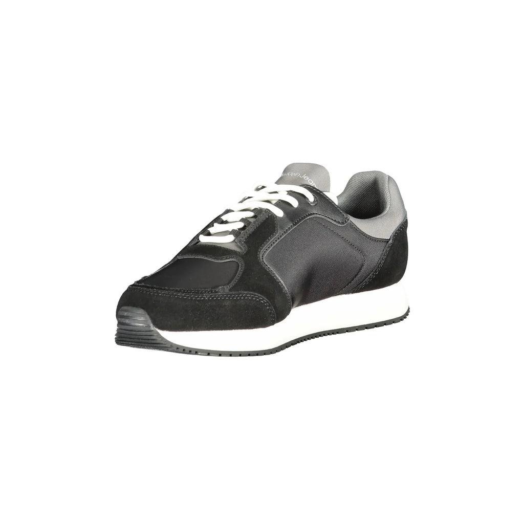 CALVIN KLEIN Sneakers Uomo Nere con Dettagli Grigi e Bianchi