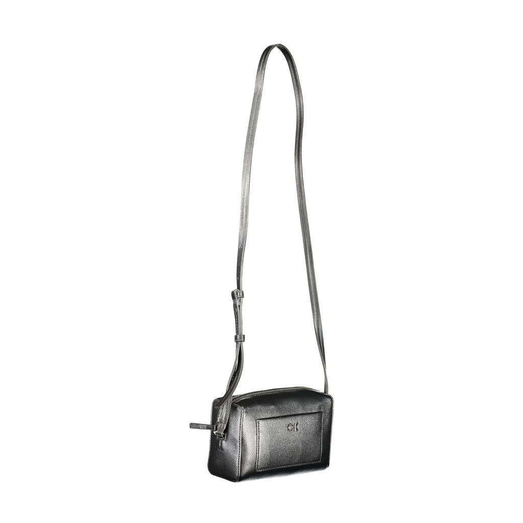 Calvin Klein Borsa Donna Nera a Tracolla con Zip e Tasche