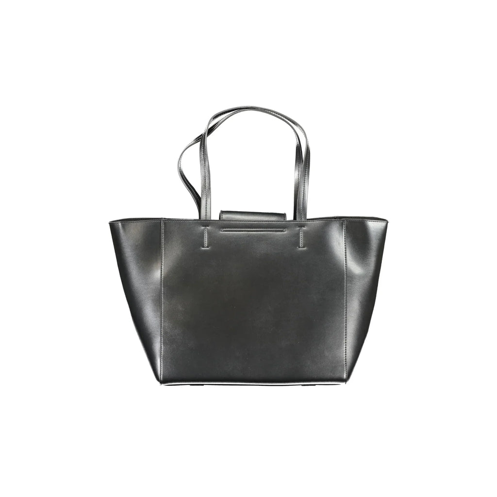 CALVIN KLEIN Women's Black Shoulder Bag with Long Handles