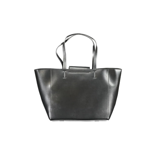 CALVIN KLEIN Women's Black Shoulder Bag with Long Handles