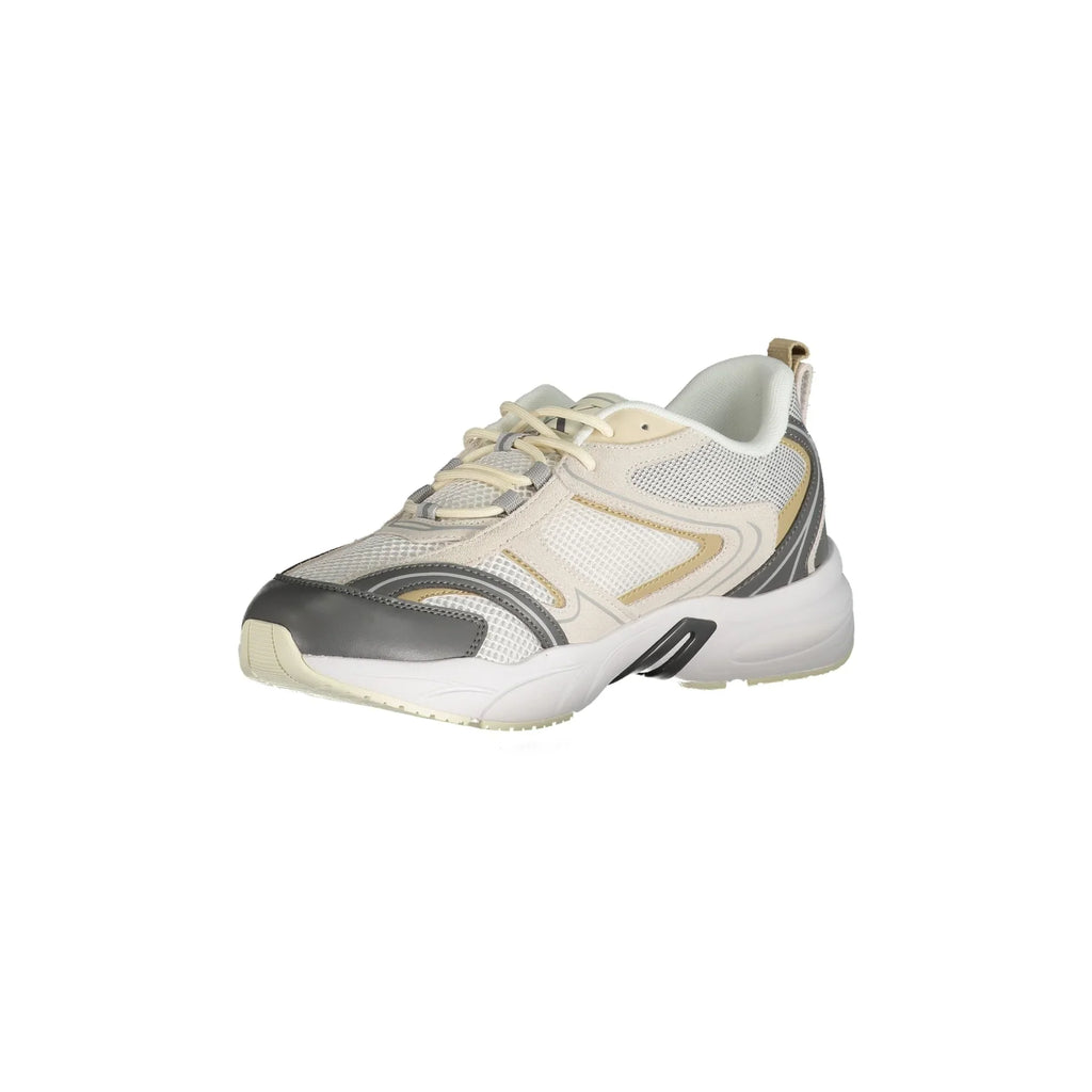 CALVIN KLEIN Sneakers Uomo Beige con Dettagli a Contrasto
