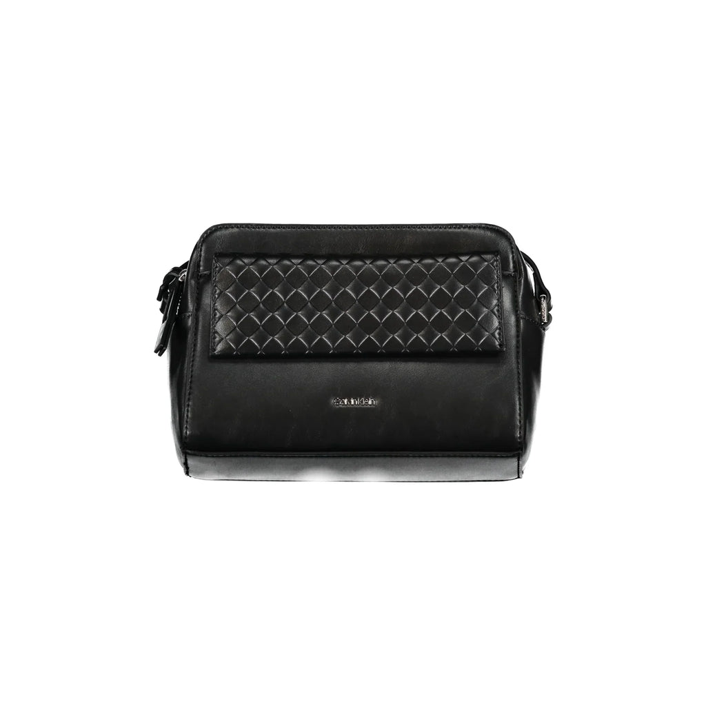 Calvin Klein Women's Black Adjustable Shoulder Bag with Zip and Magnet