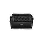Calvin Klein Women's Black Adjustable Shoulder Bag with Zip and Magnet