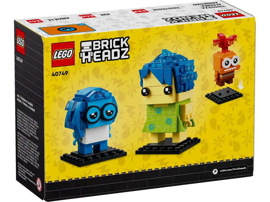 Lego - Brickheadz 40749 Disney - Inside Out 2 (Joy, Sadness & Anxiety)