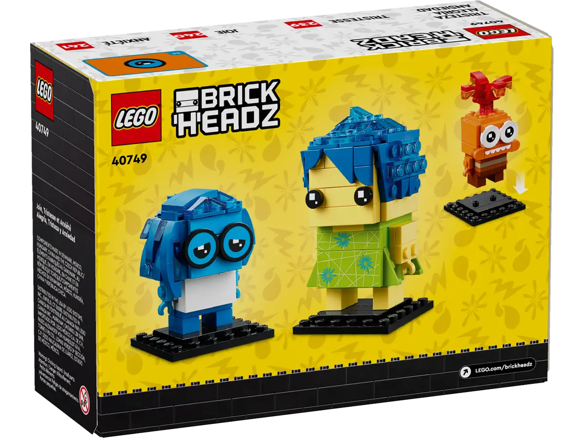 Lego - Brickheadz 40749 Disney - Inside Out 2 (Joy, Sadness & Anxiety)