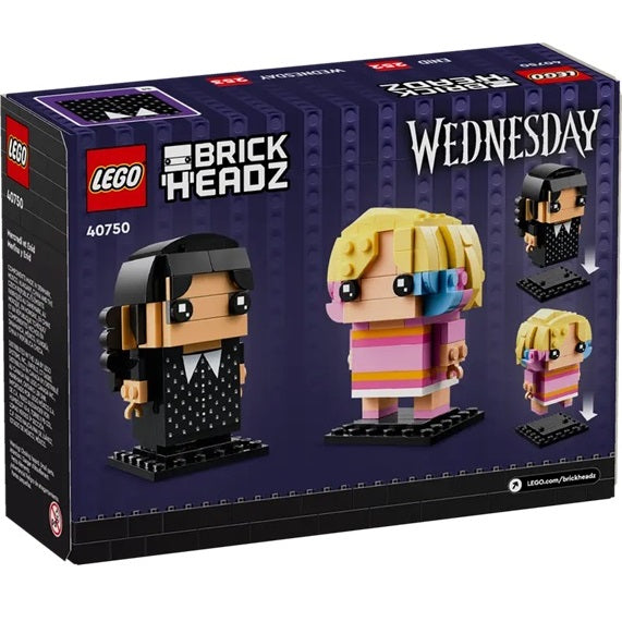Lego - Brickheadz 40750 Wednesday (Enid & Wednesday) Wednesday 252+253 Pcs - 505 Pcs