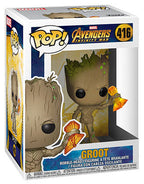 Funko Pop! Marvel Avengers Infinity War - (416) Groot W/ Stormbreaker Figure