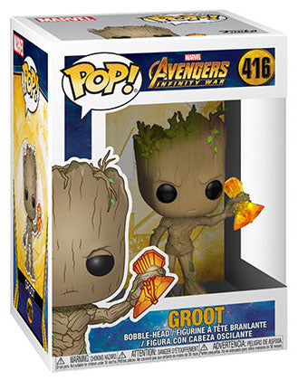 Funko Pop! Marvel Avengers Infinity War - (416) Groot W/ Stormbreaker Figure