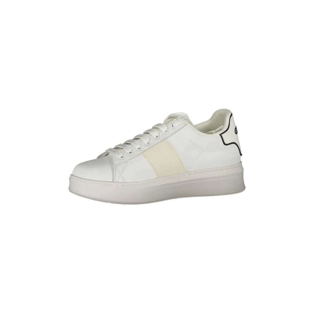 GAELLE PARIS Scarpe Sneakers Uomo Bianche con Dettagli a Contrasto
