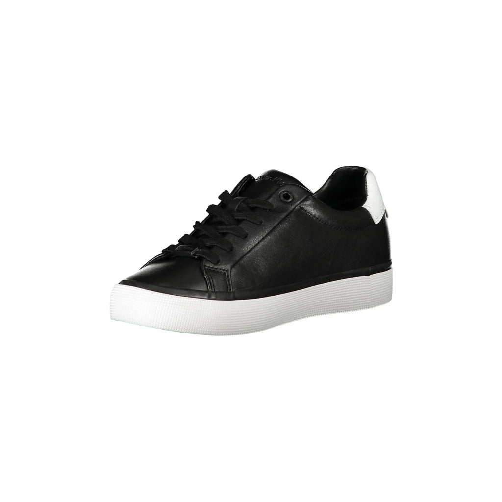 CALVIN KLEIN Scarpe Sneakers Donna Nere con Dettagli a Contrasto