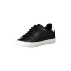 CALVIN KLEIN Scarpe Sneakers Donna Nere con Dettagli a Contrasto