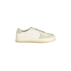 CALVIN KLEIN Scarpe Sneakers Uomo Bianche con Dettagli a Contrasto
