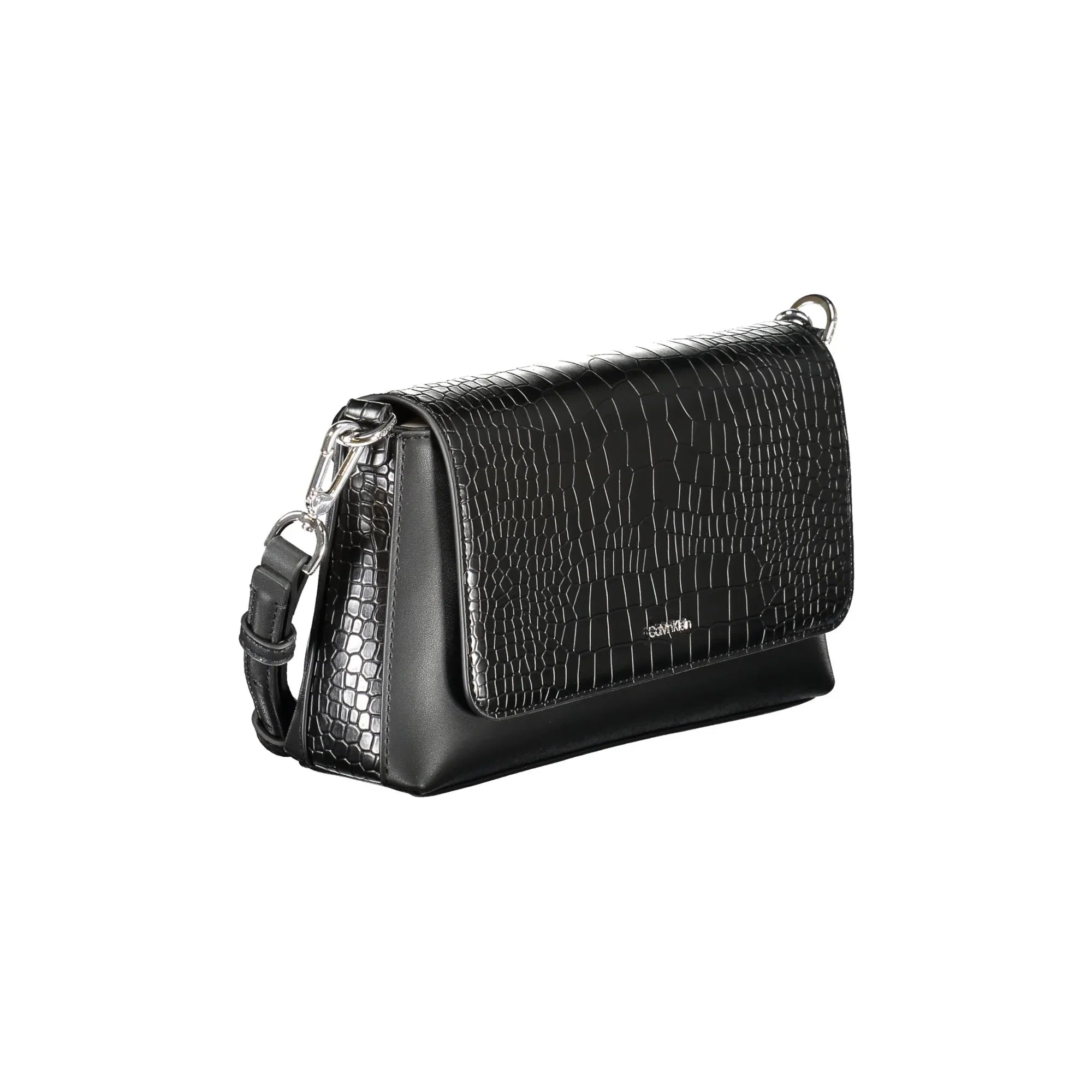 CALVIN KLEIN Women's Black Shoulder Bag with Removable Shoulder Strap and Magnetic Closure