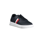 TOMMY HILFIGER Scarpe Sneakers Uomo Blu con Dettagli a Contrasto e Ricamo