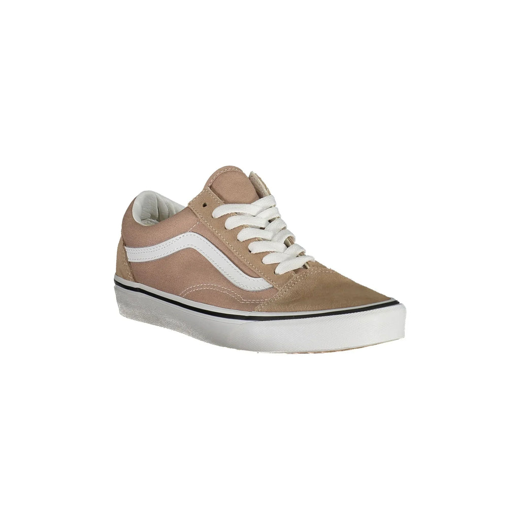 VANS Scarpe Sneakers Donna Beige Old Skool con Dettagli a Contrasto
