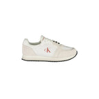 CALVIN KLEIN Scarpe Sneakers Uomo Bianche con Dettagli a Contrasto