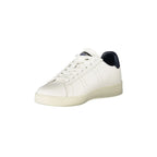 BLAUER Sneakers Uomo Bianche con Lacci e Dettagli in Blu