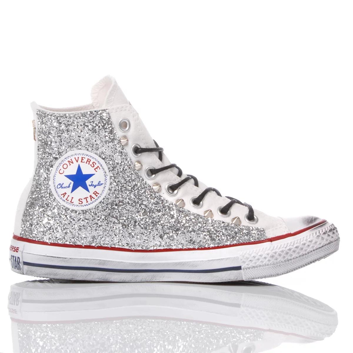 Converse Silver Glitter