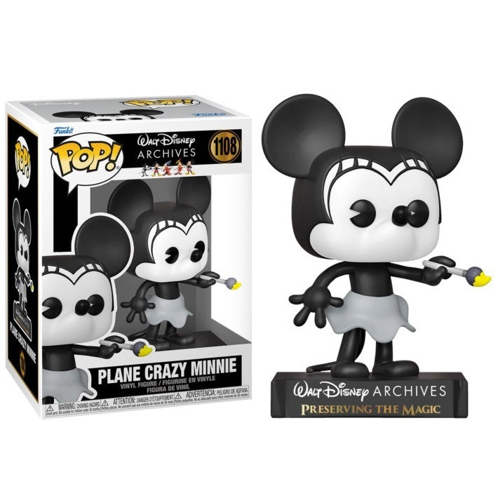 Funko Pop! Walt Disney Archives - Plane Crazy Minnie (1108) Collectible Vinyl