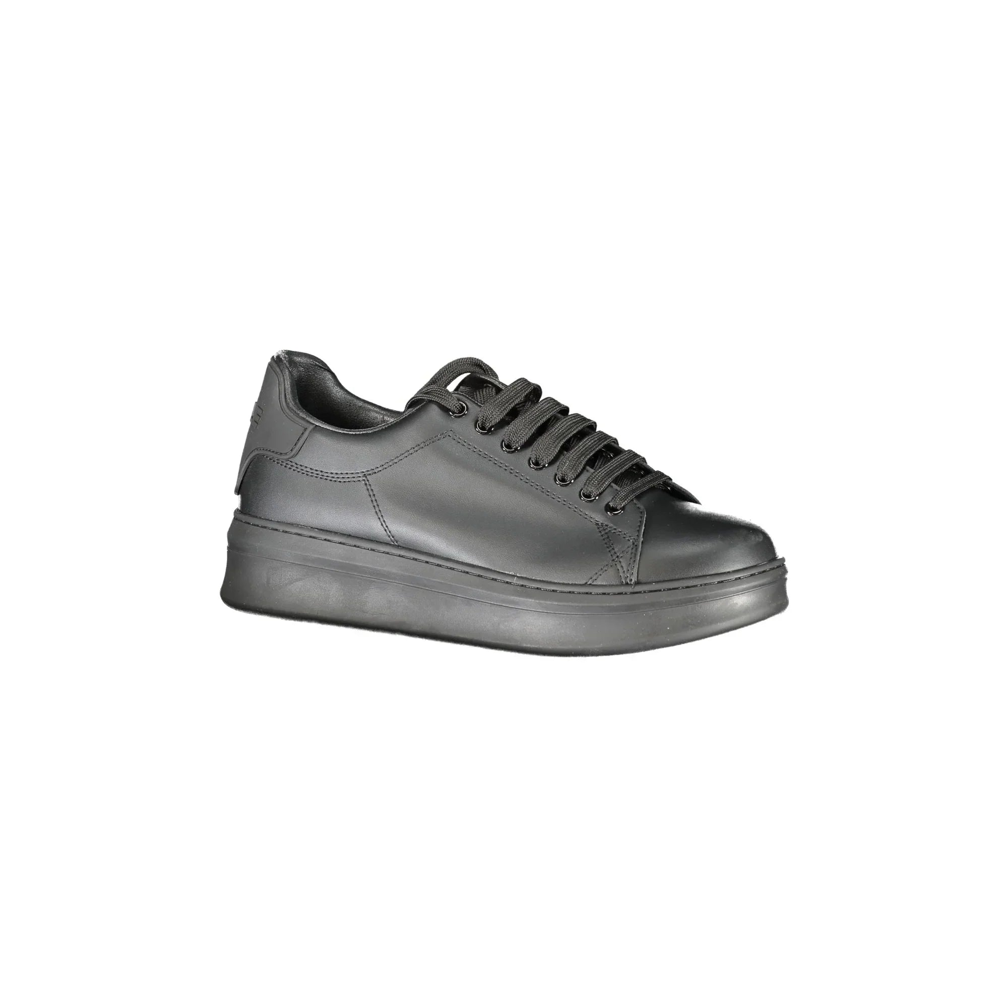GAELLE PARIS Men's Black Sneakers with Contrast Details