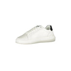 CALVIN KLEIN Scarpe Sneakers Uomo Bianche con Dettagli a Contrasto