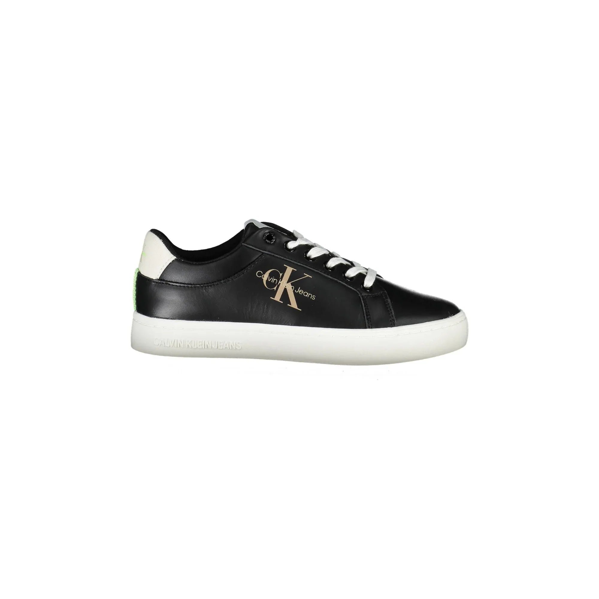 CALVIN KLEIN Women's Black Sneakers with Contrast Details