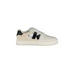 CALVIN KLEIN Scarpe Sneakers Uomo Bianche con Dettagli a Contrasto
