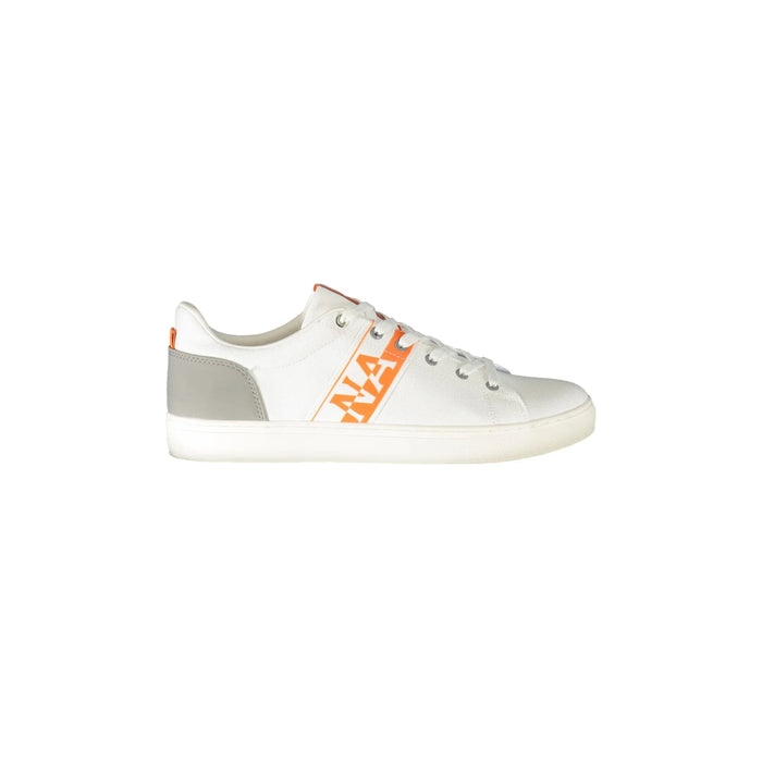 NAPAPIJRI SHOES Men's White Sneakers with Contrast Details