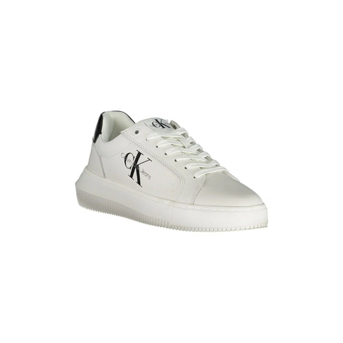 CALVIN KLEIN Women's White Athletic Shoe with Contrast Details