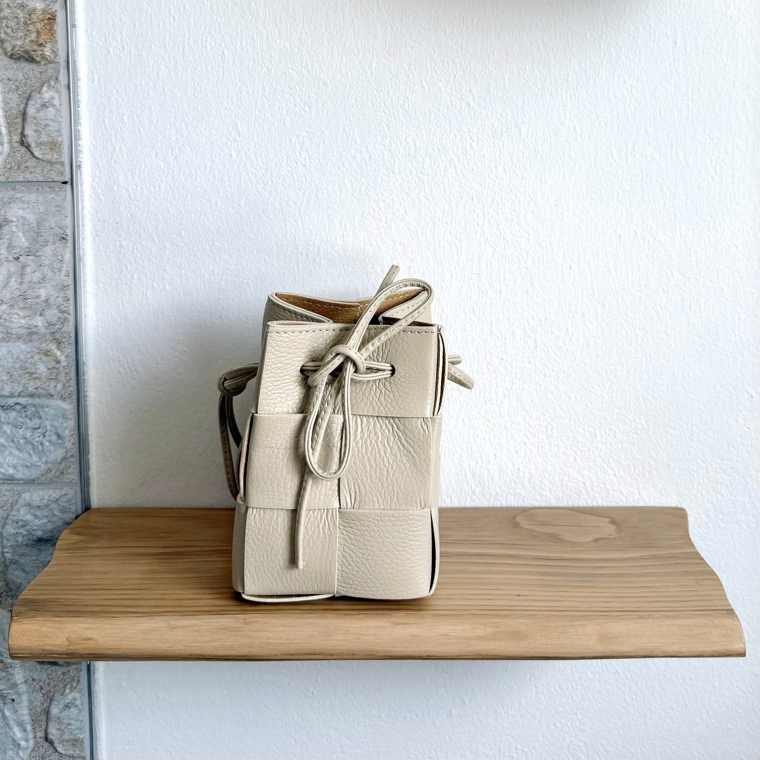 Emi - Handmade Drawstring Woven Crossbody Bag