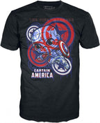 Funko Pop! Tees Marvel Captain America 36 Art Series Special Edition T-Shirt XL
