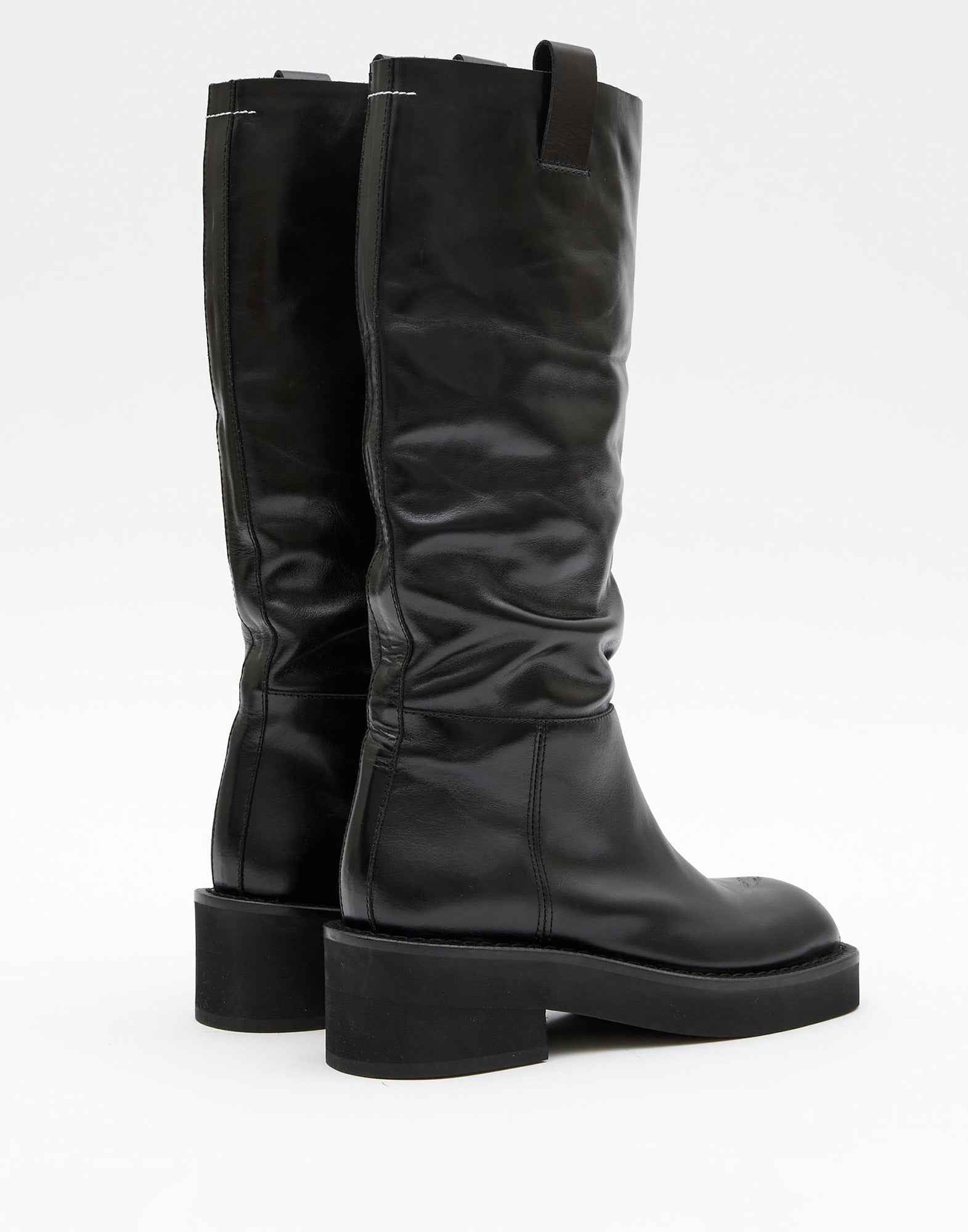 MM6 MAISON MARGIELA Stivale in Vitello Spazzolato