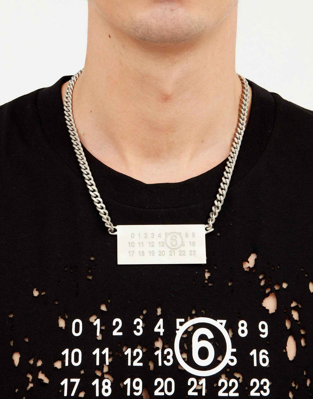 MM6 MAISON MARGIELA Collana in Palladio Burattato