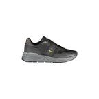 BLAUER Scarpe Sneakers Uomo Nere con Dettagli a Contrasto