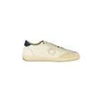 BLAUER Sneakers Uomo Bianche con Lacci e Dettagli in Blu