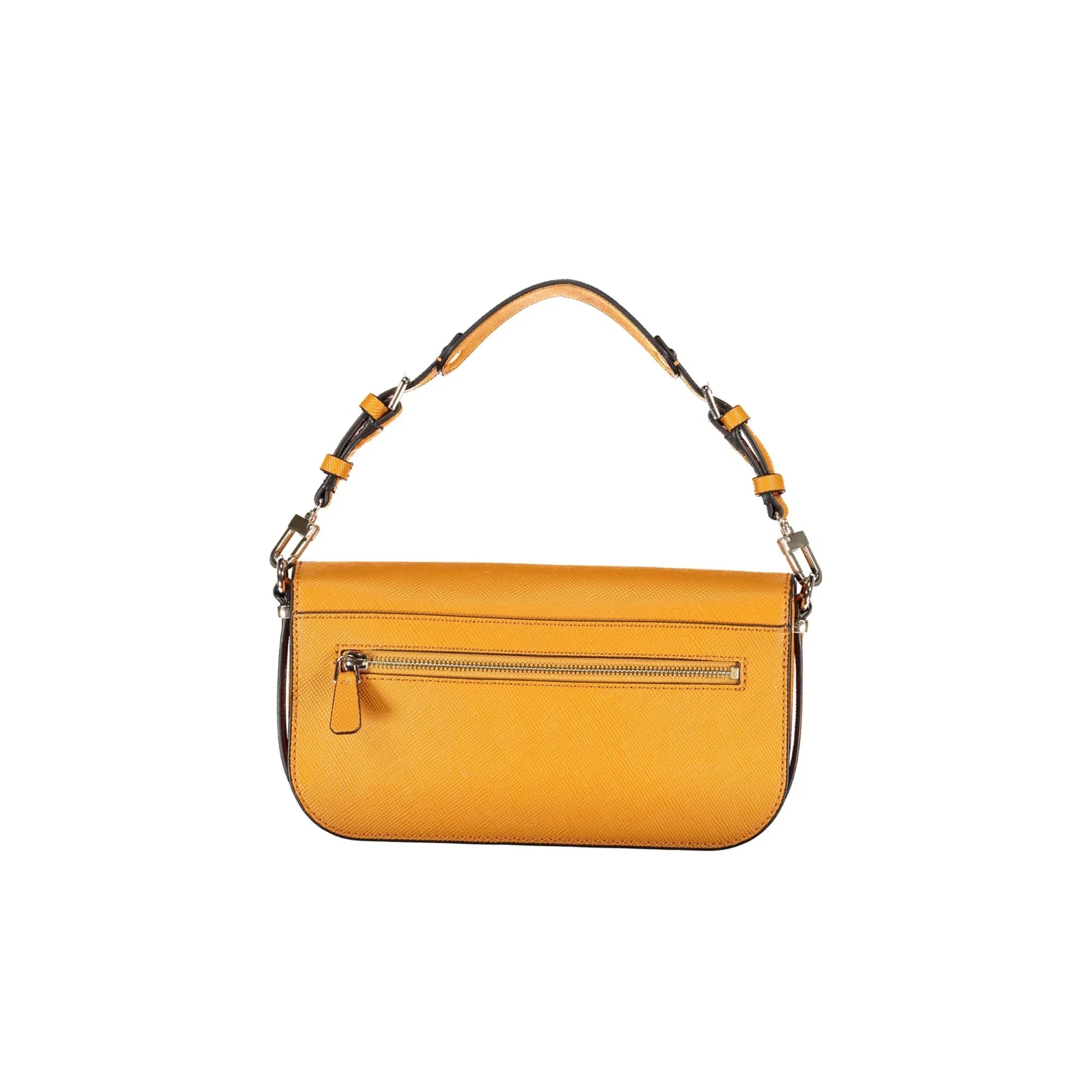 GUESS JEANS Women's Brynlee Yellow Bag with Adjustable Shoulder Strap