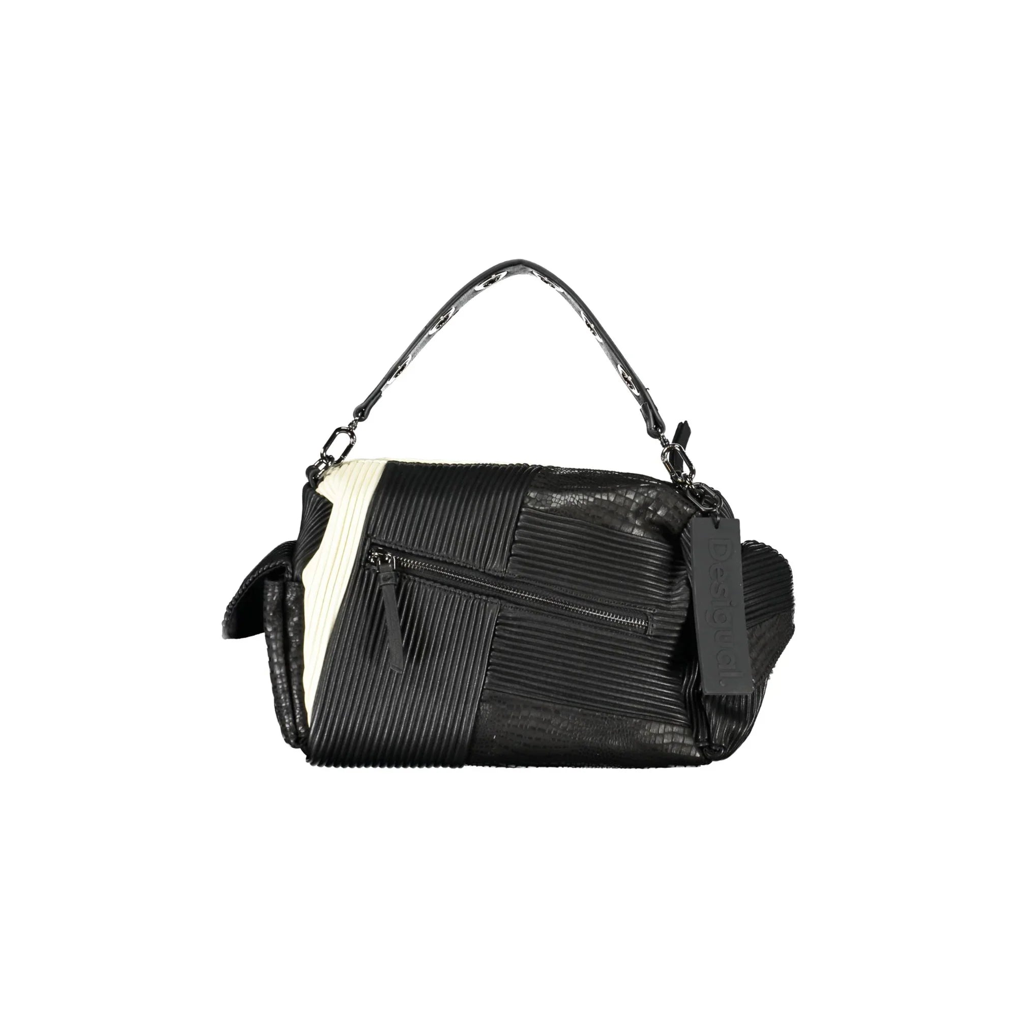 DESIGUAL Women's Black Shoulder Bag with Removable Shoulder Strap