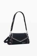 DESIGUAL Women's Black Manhattan Pespuntes Zarauz Shoulder Bag