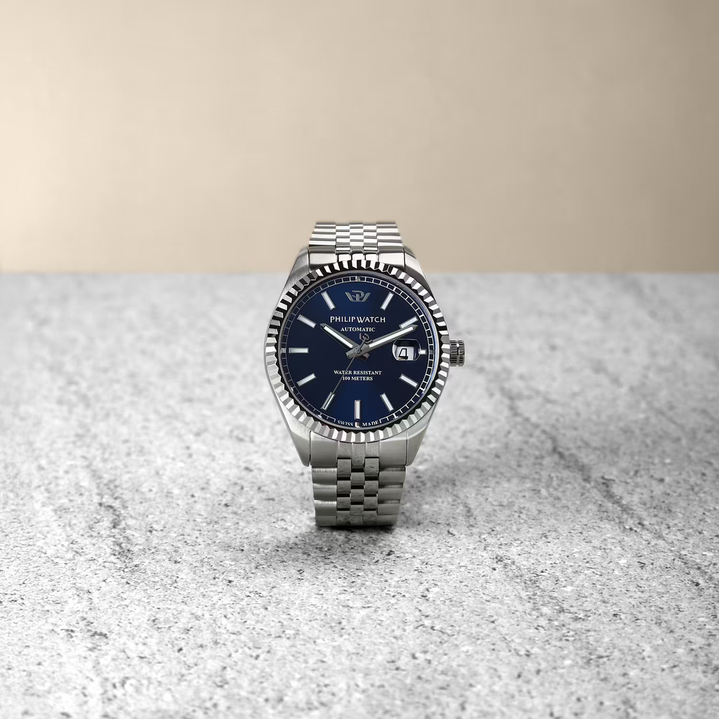 Philip Watch Caribe Automatic Blue R822 Date Jubilee
