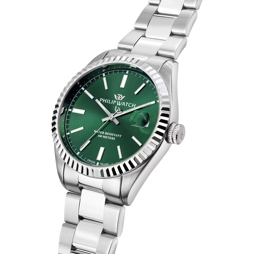 Philip Watch Caribe Urban R82 Green Date