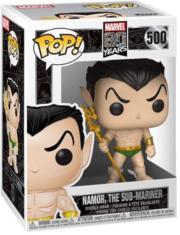 Funko Pop! Marvel 80 Years (500) Namor The Sub-Mariner Vinyl Figure 9cm Statue