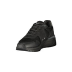 BLAUER Sneakers Uomo Nere con Lacci e Dettagli a Contrasto